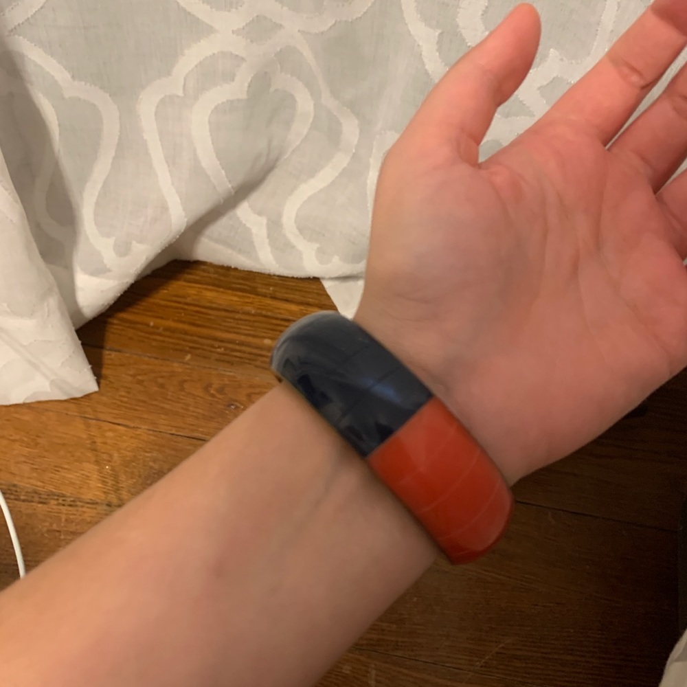 Colorblock Brass Bangle - Picture 2 of 3